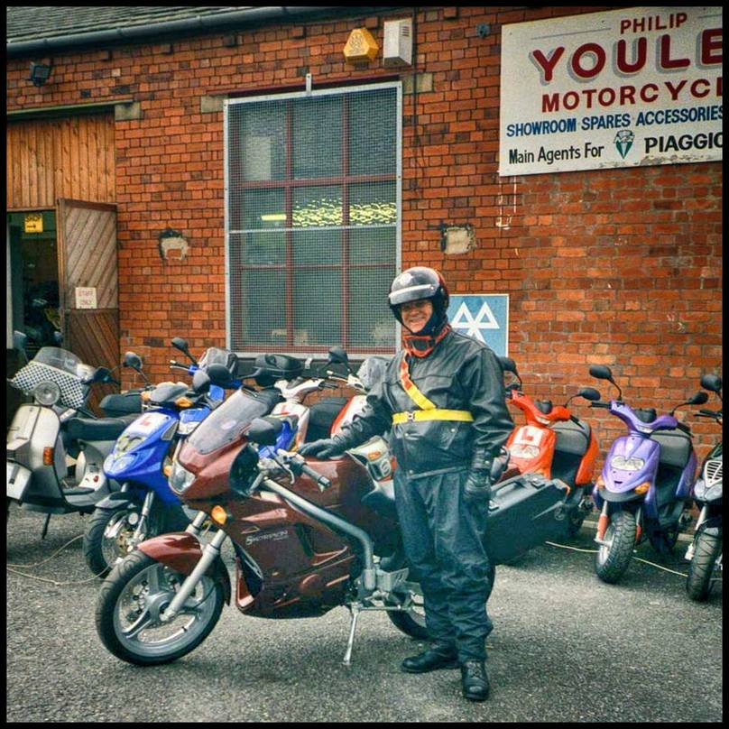 Collecting my new MZ Skorpion in September 2000